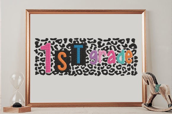 1st Grade Leopard: A Playful, Gift-Ready Embroidery Design