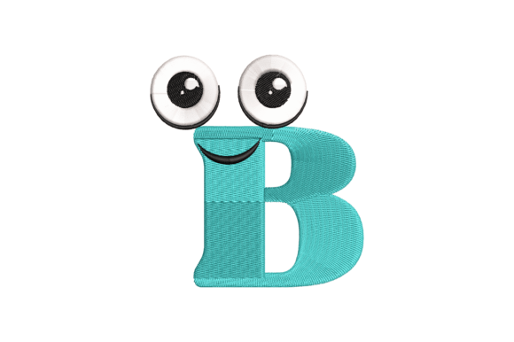 Funny Letter B Embroidery Design