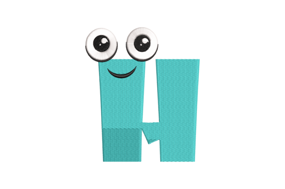 Funny Letter H: A Playful Yet Polished Embroidery Design for Personalized Gifts