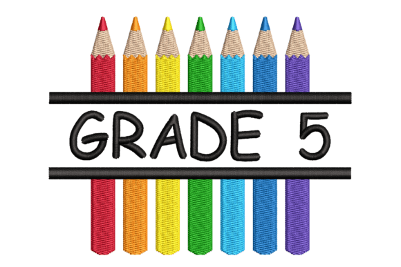 Grade 5 Split Colored Pencils