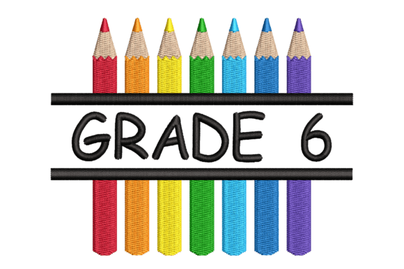 Grade 6 Split Colored Pencils